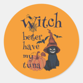 Jag har min tonfisk. runt klistermärke