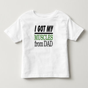 Jag Har mina muskler från Pappa Bra Jersey T-Shirt