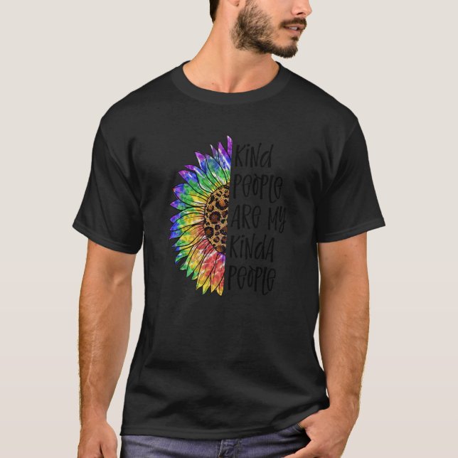 Jag har mina vänner Tie Dye Hippie Sol T Shirt (Framsida)