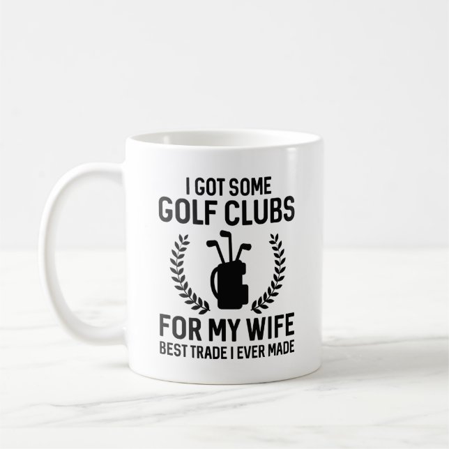 Jag Har några Klubbar till min fru Kaffemugg (Vänster)