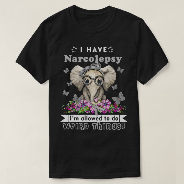Jag har Narcolepsy Awareness T Shirt (Design framsida)
