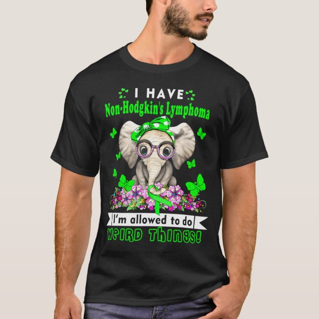 Jag har Non-Hodgkins lymfomamedvetenhet T Shirt (Framsida)