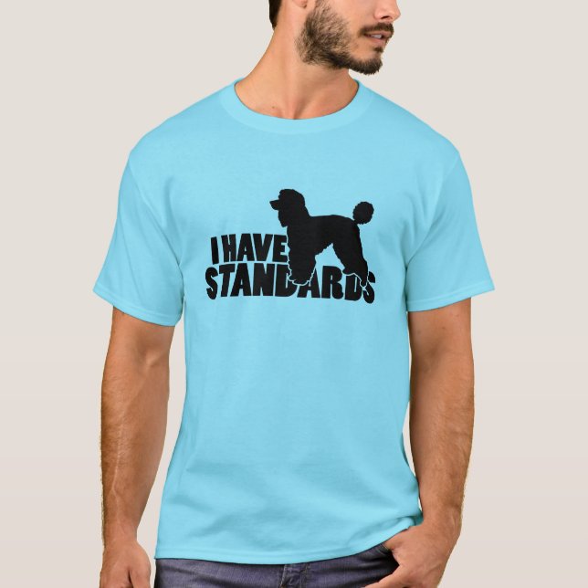 Jag har normal - standard pudelsilhouette att t shirt (Framsida)