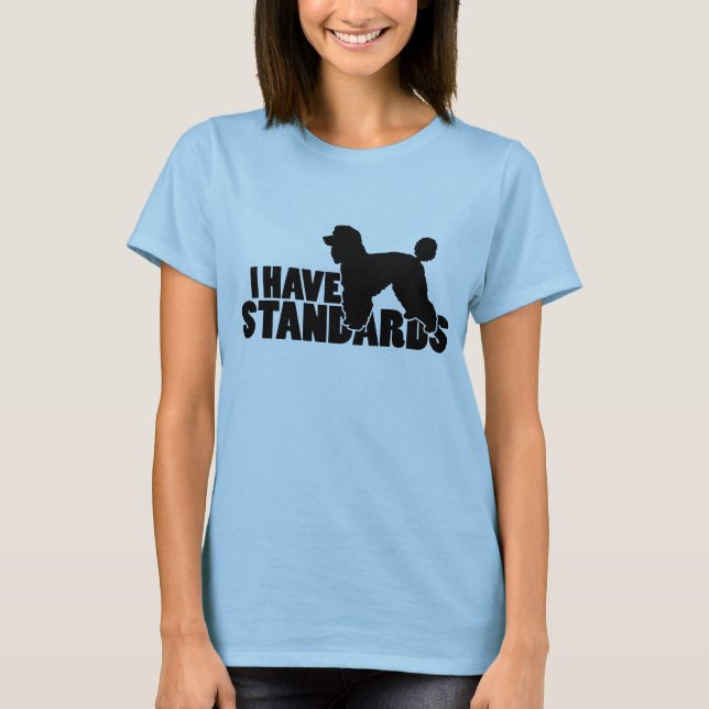 Jag har normal - standard pudelsilhouette att t shirt (Framsida)