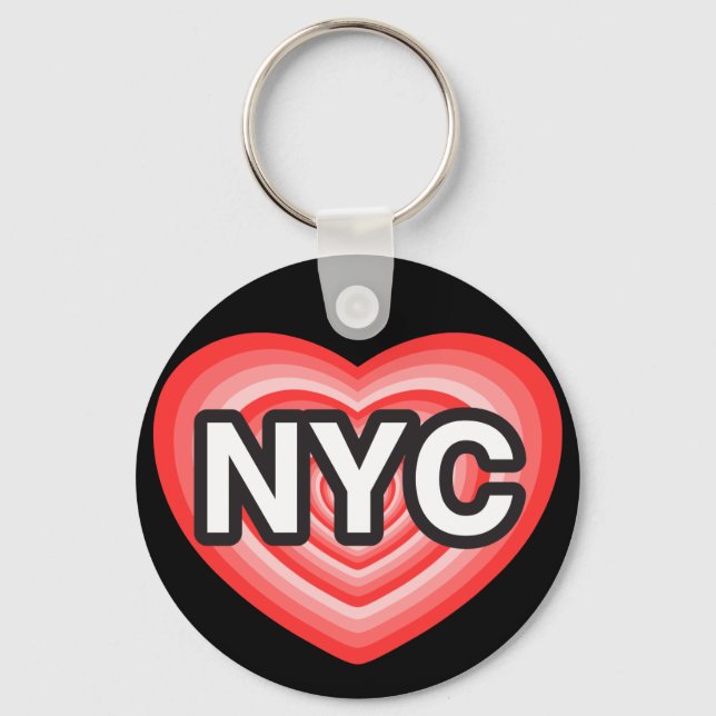Jag har NYC. I kärlek NYC. New York City. I hjärta Nyckelring (Framsida)