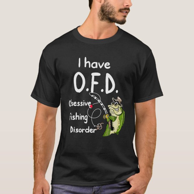 Jag har OFD:s besatta fiskesjukdomar och fjällande T Shirt (Framsida)