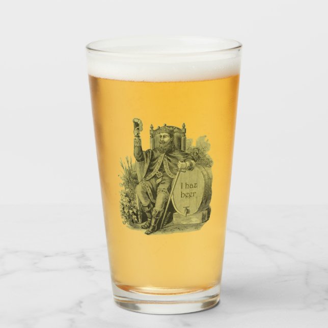 Jag har öl traditionell och konst glaskopp (Framsida fylld)