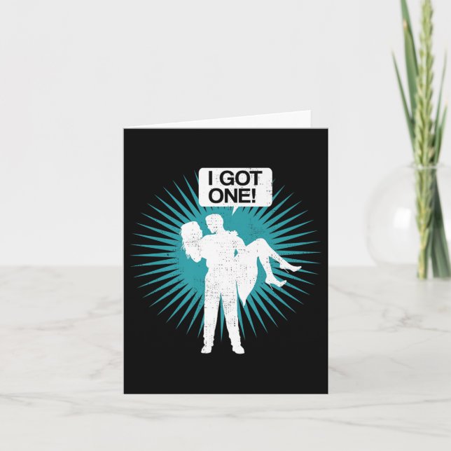 Jag Har One Funny Bachelor Party Bride Groom Gift  Kort (Framsida)