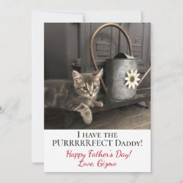 Jag har Pappa! Foton fars dag Kattunge Kort