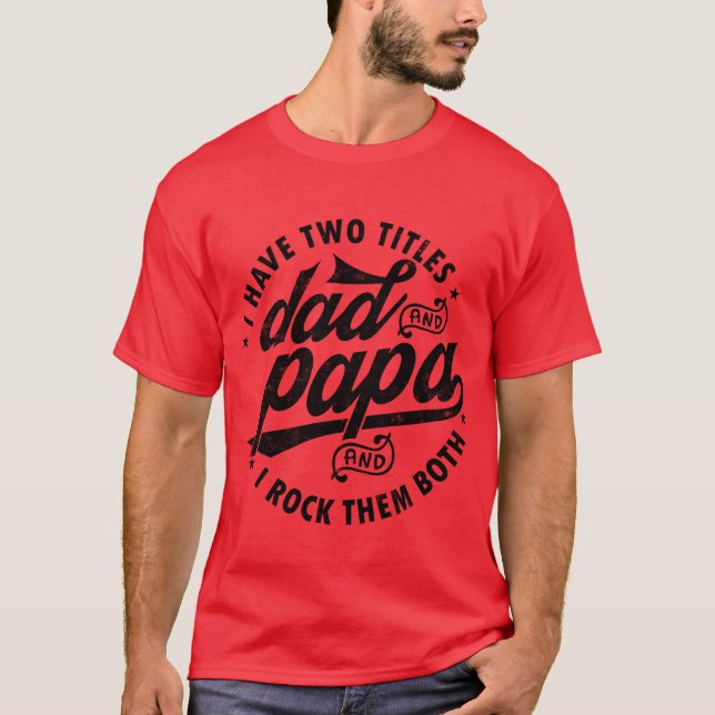Jag har Pappa och Pappa för Far-reflexer T Shirt (Framsida)