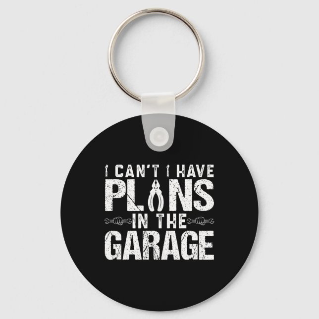 Jag har planer i Garage Fars dag. Nyckelring (Framsida)