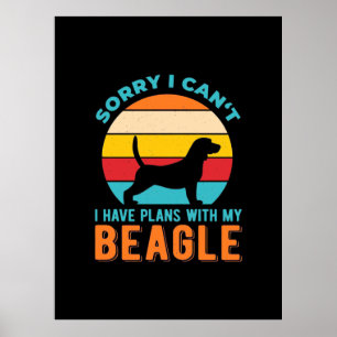 Jag har planer med min beagle poster