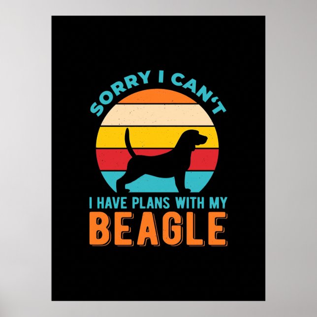 Jag har planer med min beagle poster (Framsidan)