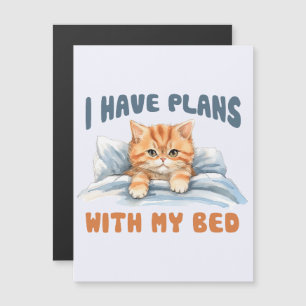 Jag har planer med min bed - Mysigt Orange Katt
