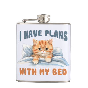 Jag har planer med min bed - Mysigt Orange Katt Fickplunta