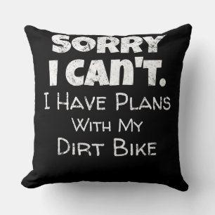 Jag har planer med min Dirt Bike Gift Kudde