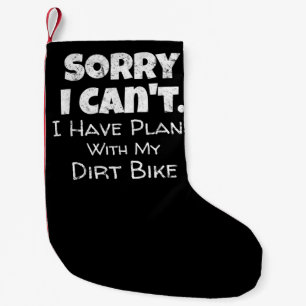 Jag har planer med min Dirt Bike Gift Liten Julstrumpa