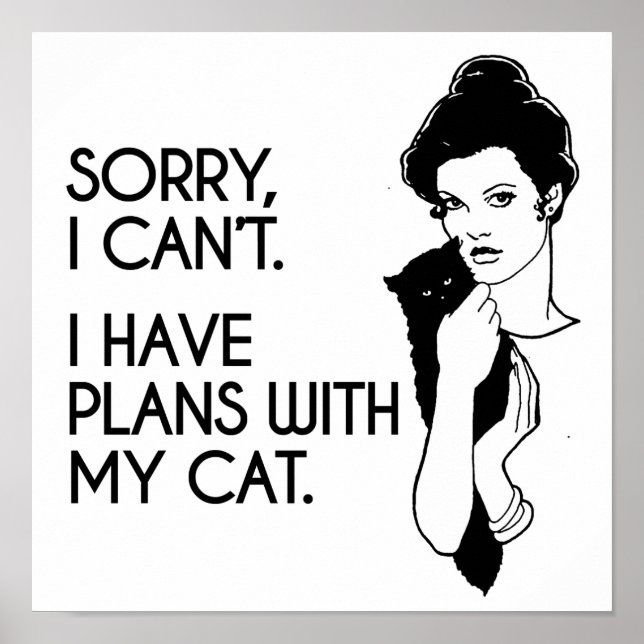 Jag har planer med min katt poster (Framsidan)