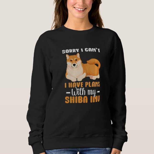 Jag har planer med min Shiba Inu Hund Pet T Shirt (Framsida)