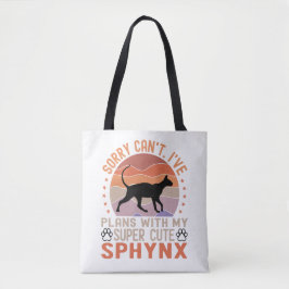 Jag har planer med min Sphynx-katt Tygkasse