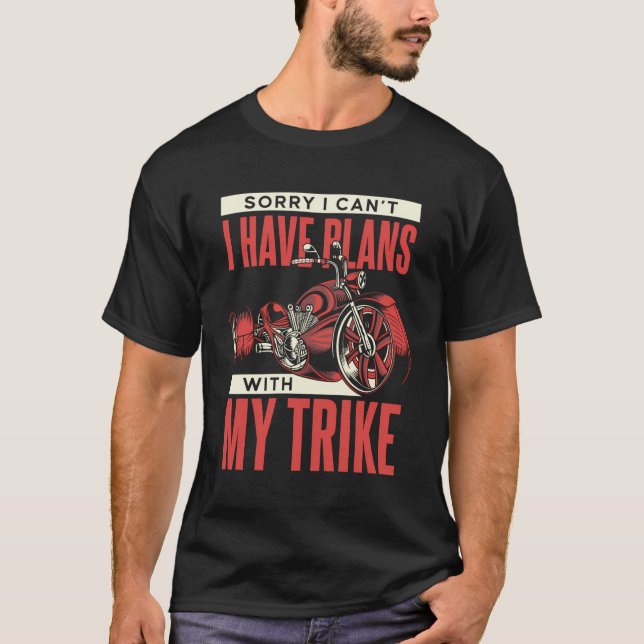 Jag har planer med min trehjuliga motorcykel Tri T Shirt (Framsida)
