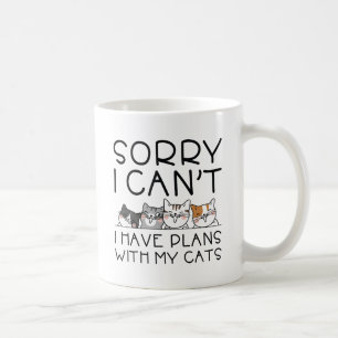 Jag har planer med mina katter kaffemugg