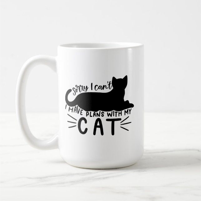Jag har planer med mitt katt kaffemugg (Vänster)