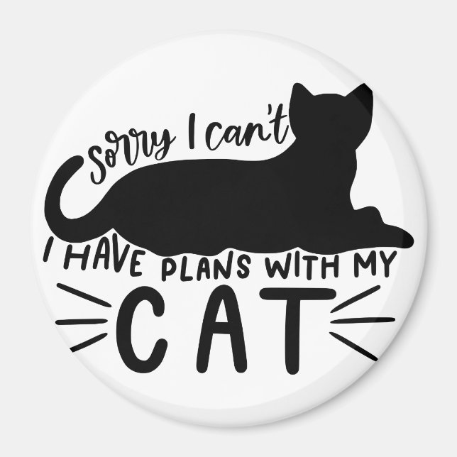 Jag har planer med mitt katt magnet (Framsidan)