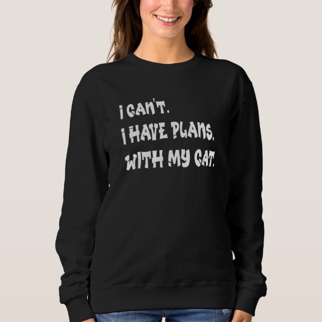 Jag har planer med mitt kattdjur. t shirt (Framsida)