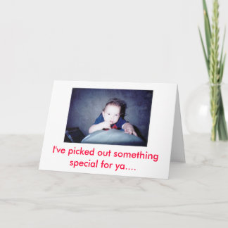 Jag har plockat ut något speciellt om... kort