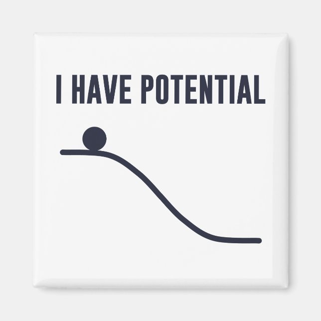 Jag har potentiell energi magnet (Framsidan)