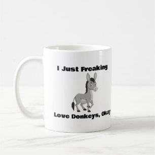 Jag har precis fryst Kärlek Donkey, okej kaffe Mug Kaffemugg