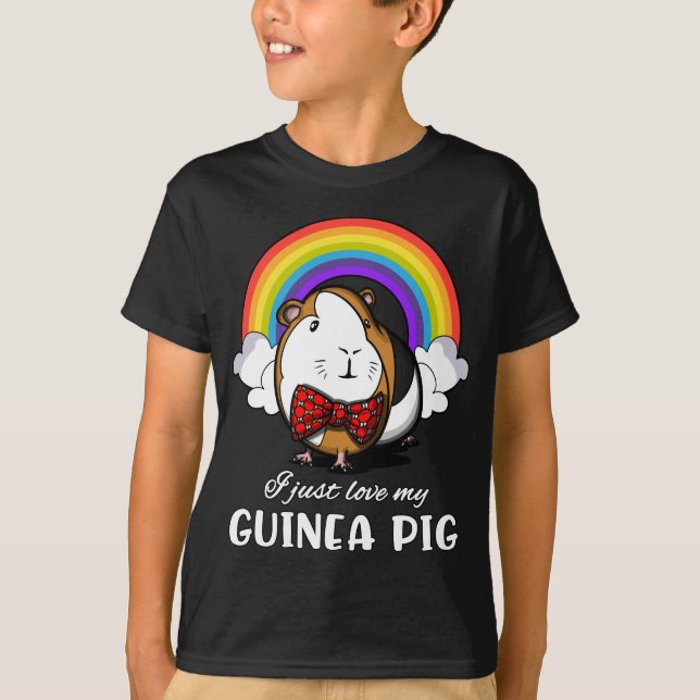 Jag har precis Kärlek min guineanska Gris Cute Cav T Shirt (Framsida)