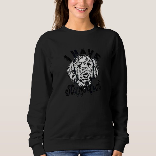 Jag Har Principer Pudel T Shirt (Framsida)