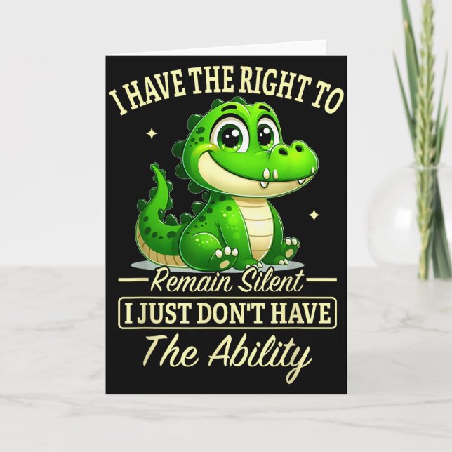 Jag Har Rätt Att Vara Tyst Jag Har Bara Inte Kort (Framsida)