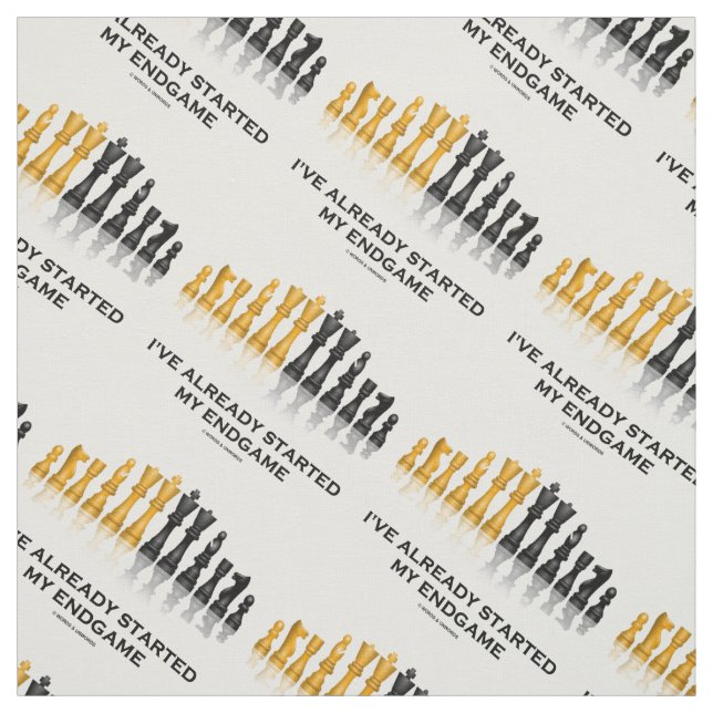 Jag har redan startat mitt slutspel Chess Geek Hum Tyg (Provkarta)