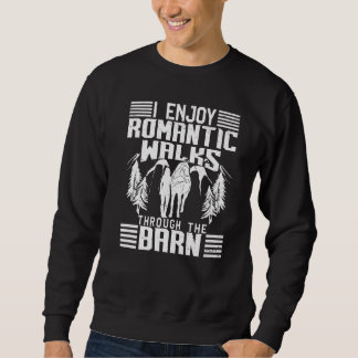 Jag har Romantiska promenader genom Barn Horseback Lång Ärmad Tröja