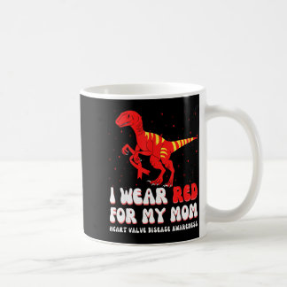 Jag Har Rött För Min Mamma Hjärtklaffsjukdom Medve Kaffemugg