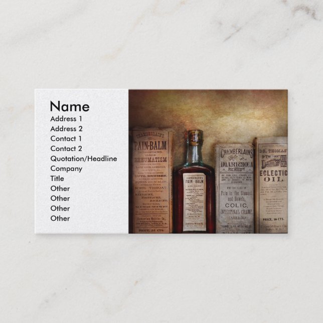 Jag har så mycket ont visitkort (Framsida)