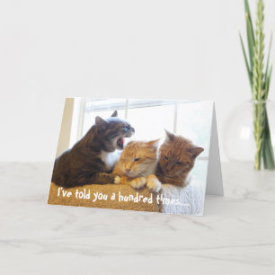 Jag har sagt hundra gånger.. kort