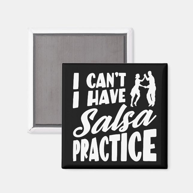 Jag har Salsa Practice Latin Dances Salsa Magnet (Front/Back)