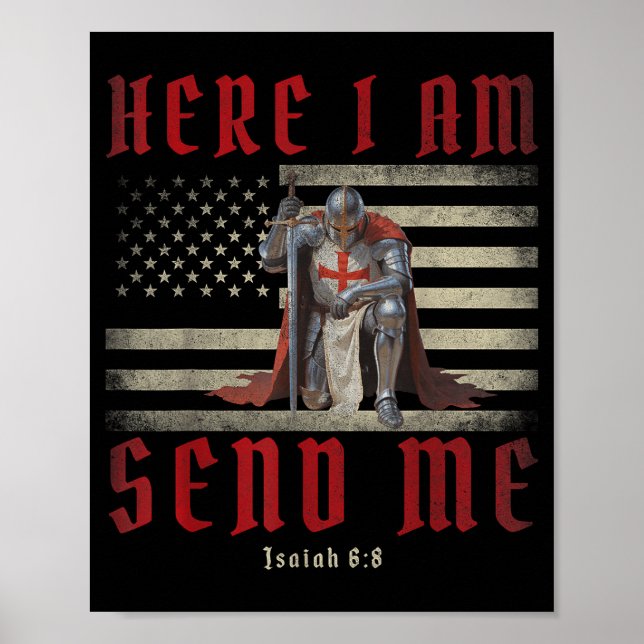 Jag Här Sänder Tempelriddare Poster (Framsidan)