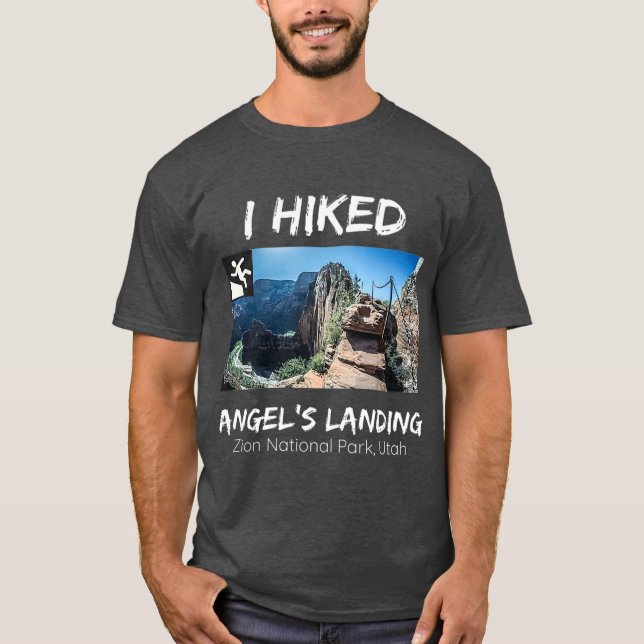 Jag har satt Änglar i landning Zion National Park  T Shirt (Framsida)