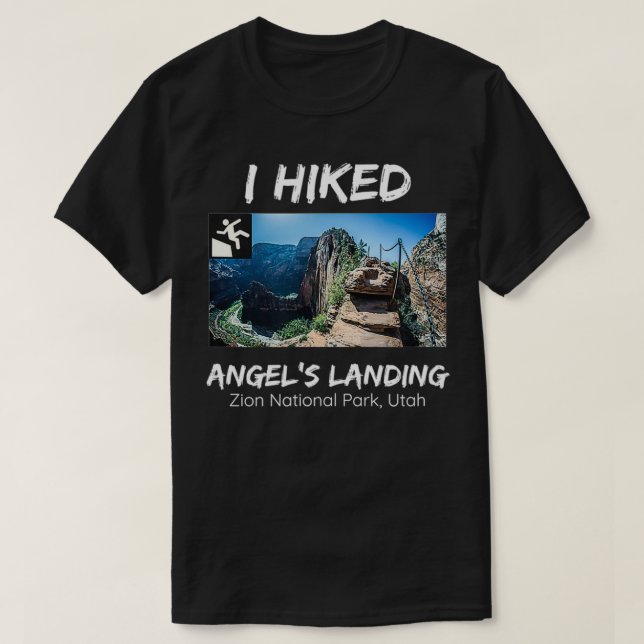 Jag har satt Änglar i landning Zion National Park  T Shirt (Design framsida)