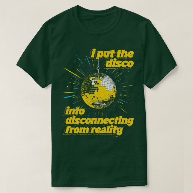Jag har satt DISCO i DISCO-kontakt utifrån verklig T Shirt (Design framsida)