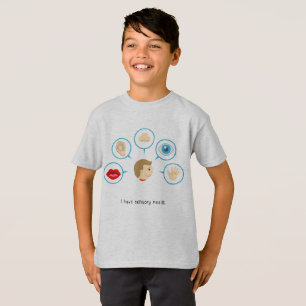 Jag har sensoriska behov - barnT-tröja (grå fär T Shirt