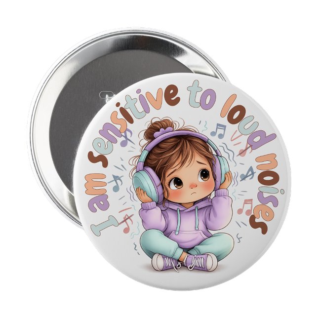 Jag har sensoriska problem Pin Knapp Märke (I have sensory issues Pin Button Badge)