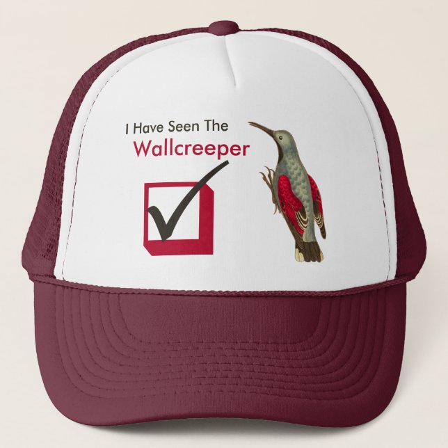 Jag har sett den Wallcreeper birder'sens kontroll Truckerkeps (Framsida)