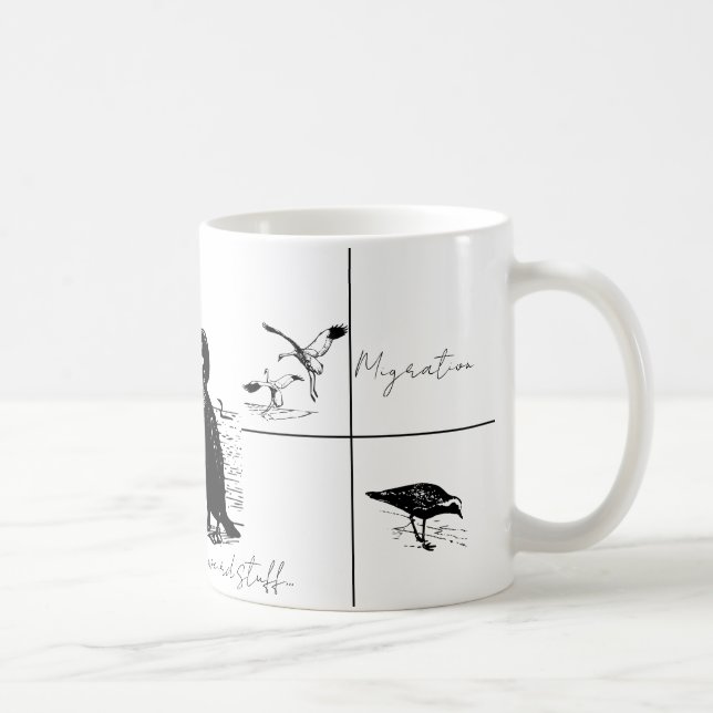 Jag har sett en del konstiga grejer - fåglar kaffemugg (Höger)