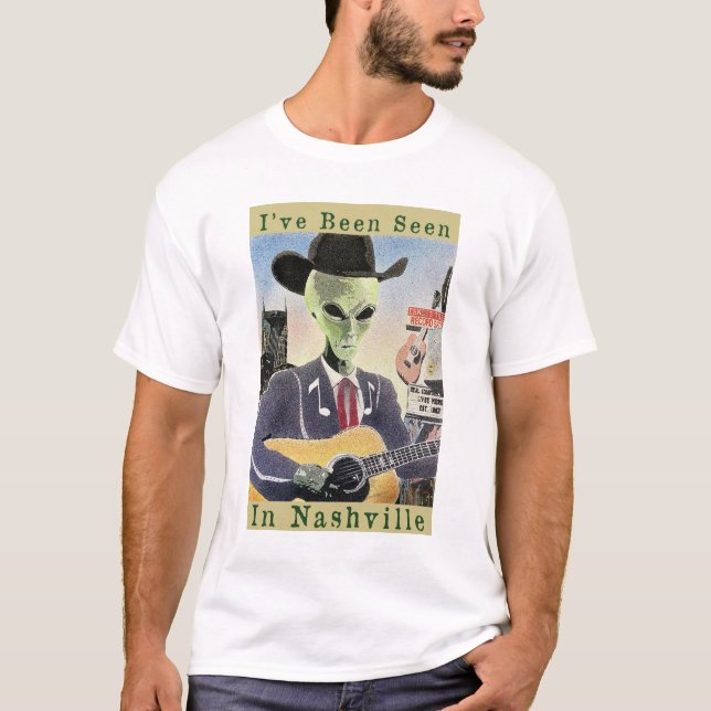 Jag har sett i Nashville Alien T Shirt (Framsida)